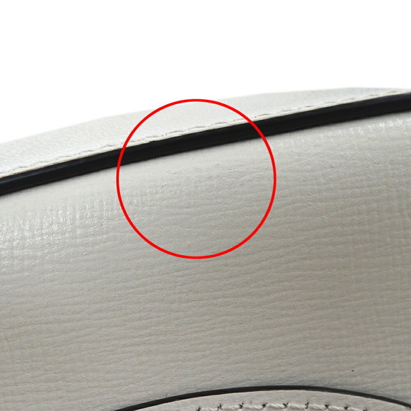 GUCCI White Leather Horsebit Shoulder Bag - Picture 12 of 13